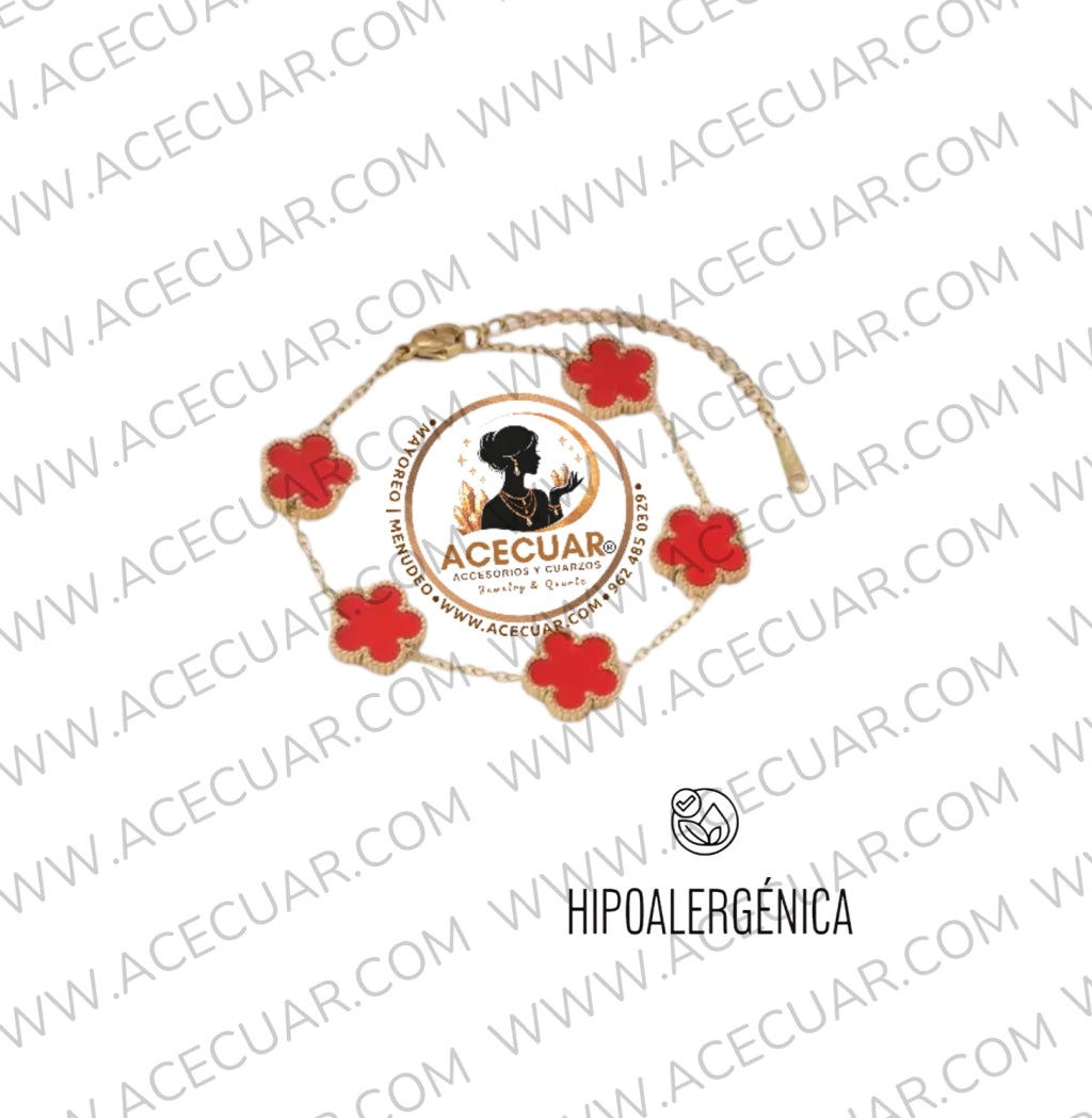 Red clover bracelet