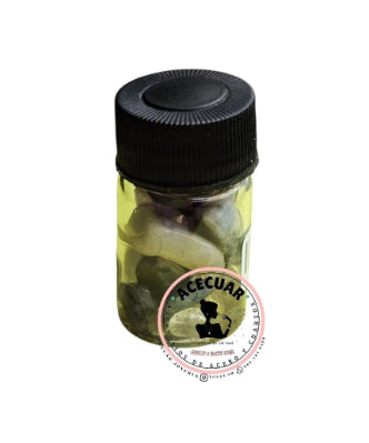 Frasco con cuarzos
