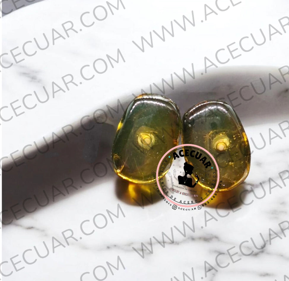 Ambar mediana aretes