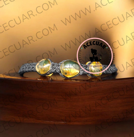 Pulsera de ambar hilo