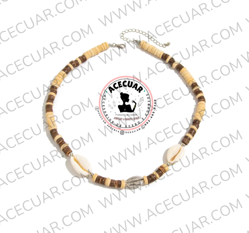 Cadena concha unisex