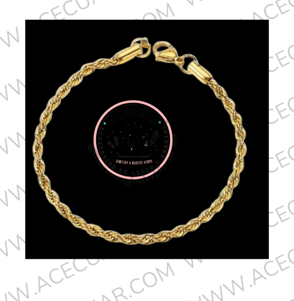 Thin golden rope