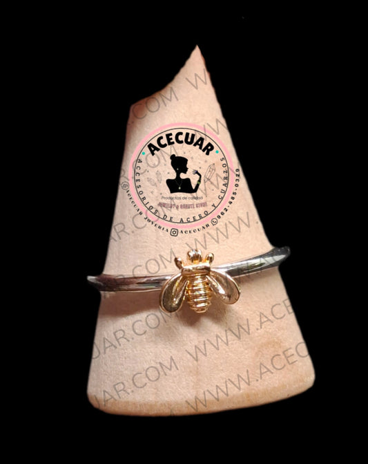 Anillos ajustable huellita abejita