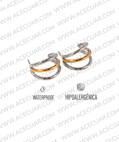 Arracadas triple