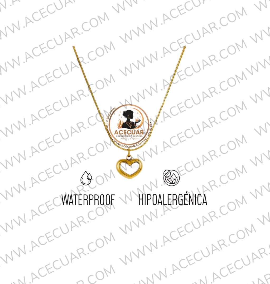 Corazon blanco cadena