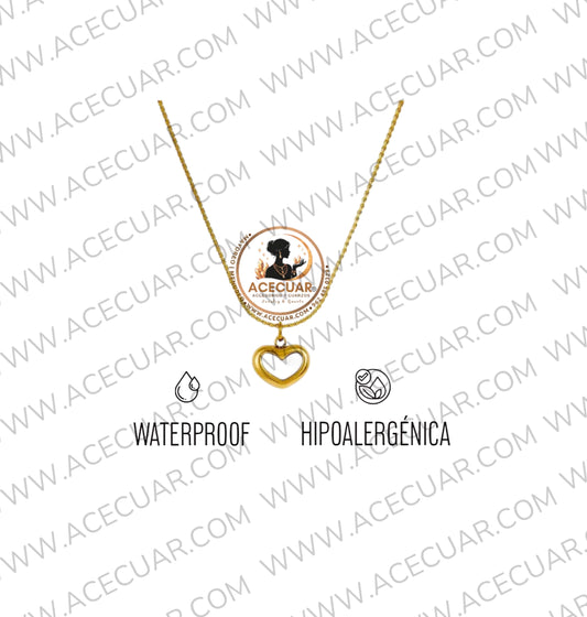 Corazon blanco cadena