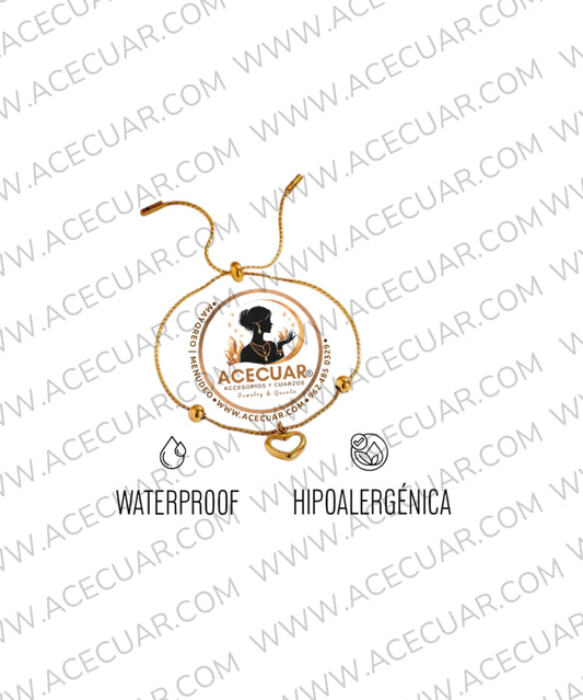 Corazon blanco pulsera