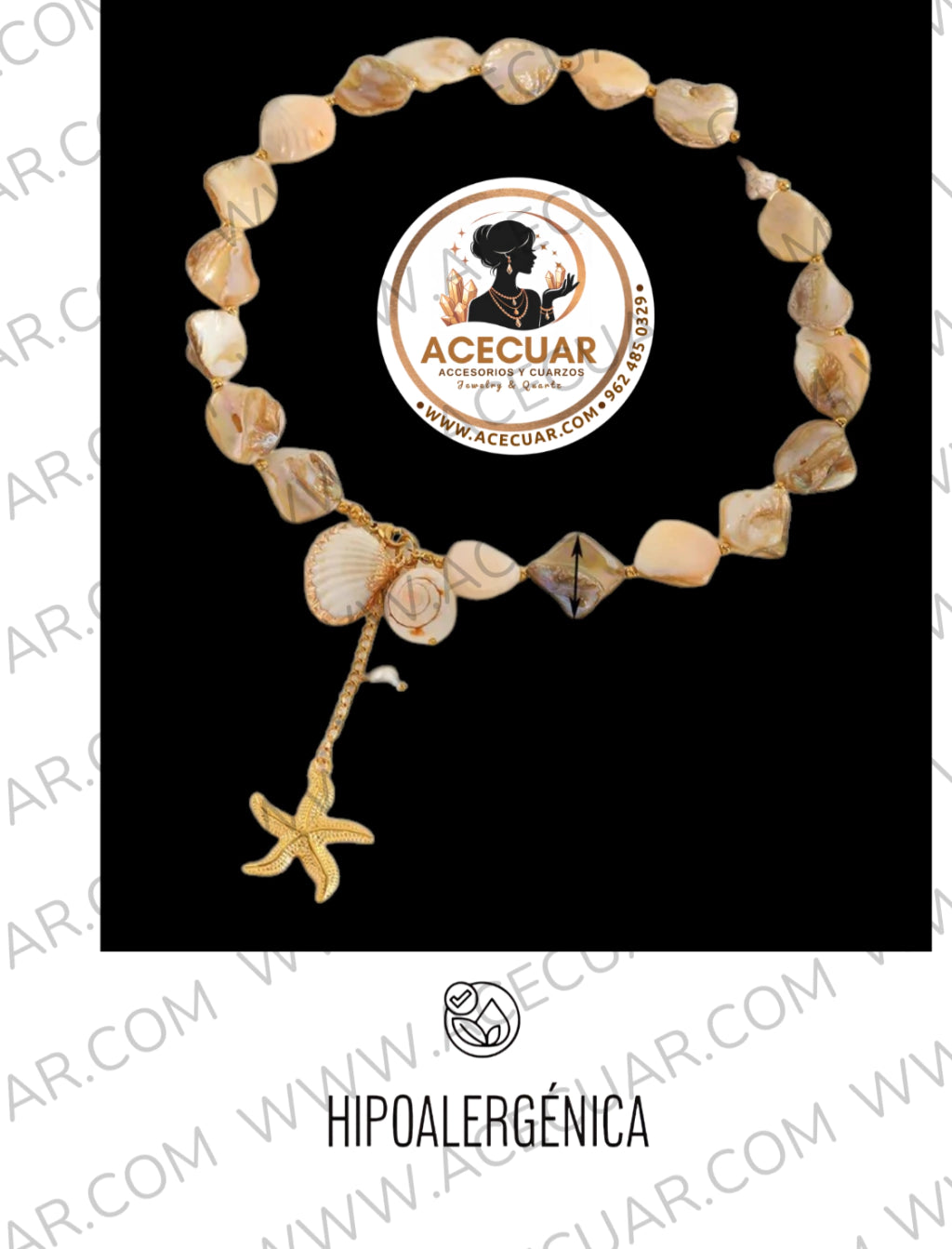 Collar de concha summer
