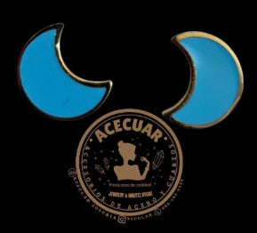 Arete luna azul