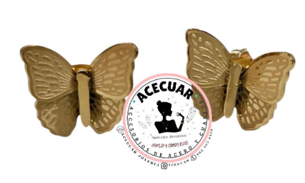 Surgical butterfly earring