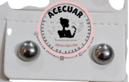 Arete mini bolitas plata