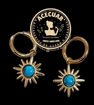Arete soles azul