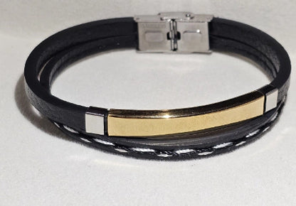 Pulsera plata doble